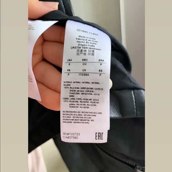 Armani Exchange 100% Sheep Leather jacket - Picture 5 of 5